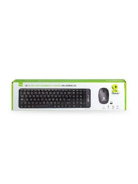 KIT DE TECLADO Y MOUSE BROBOTIX 6000625 INALAMBRICO USB GRIS (ESPANOL) - Imagen 5