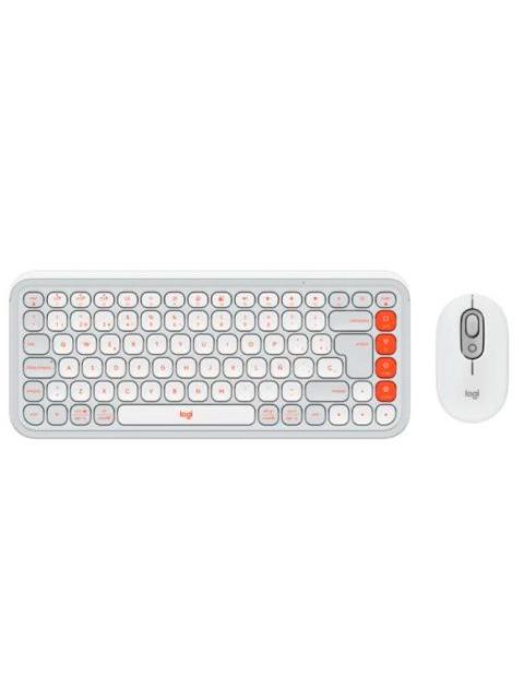 KIT DE TECLADO Y MOUSE LOGITECH 920-013055 INALAMBRICO BLUETOOTH BLANCO ESPANOL