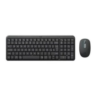 KIT DE TECLADO Y MOUSE LOGITECH MK250 COMPACT INALAMBRICO BLUETOOTH GRIS ESPANOL