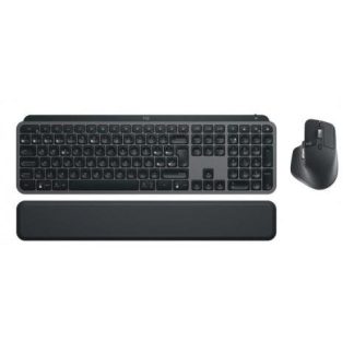 KIT DE TECLADO Y MOUSE LOGITECH MX KEYS COMBO FOR BUSINESS GEN 2 RF INALAMBRICO + BLUETOOTH GRAFITO (ESPANOL)
