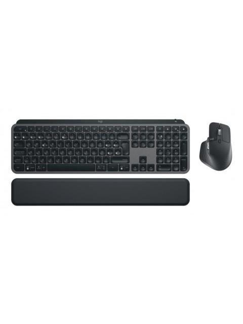 KIT DE TECLADO Y MOUSE LOGITECH MX KEYS COMBO FOR BUSINESS GEN 2 RF INALAMBRICO + BLUETOOTH GRAFITO (ESPANOL)