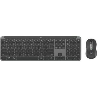 KIT DE TECLADO Y MOUSE LOGITECH SIGNATURE SLIM COMBO MK950 INALAMBRICO USB NEGRO (ESPANOL)