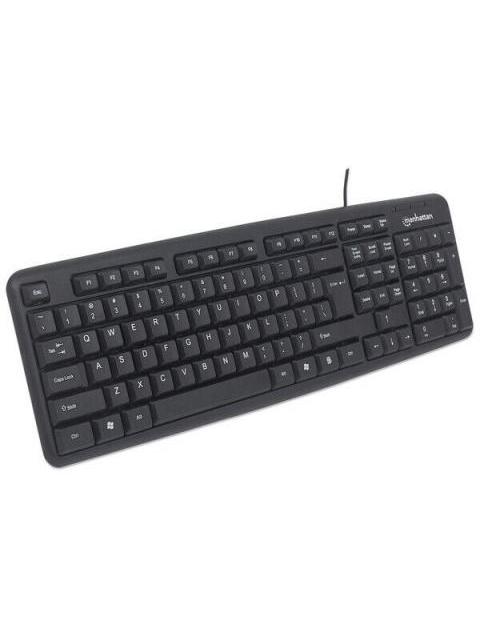 KIT DE TECLADO Y MOUSE MANHATTAN 178464 ALAMBRICO USB NEGRO (ESPANOL) - Imagen 2