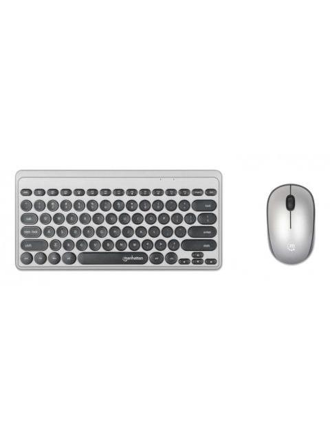 KIT DE TECLADO Y MOUSE MANHATTAN 180795 INALAMBRICO RF INALAMBRICO GRIS INGLES - Imagen 6