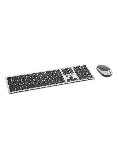 KIT DE TECLADO Y MOUSE MANHATTAN MWK7400 INALAMBRICO RF INALAMBRICO MULTICOLOR ESPANOL - Imagen 4