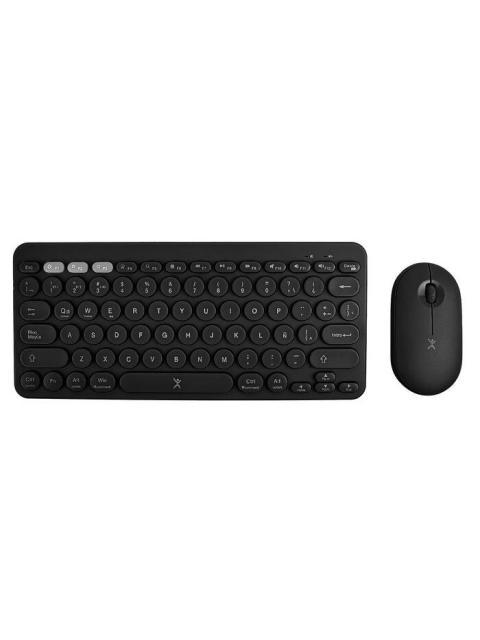 KIT DE TECLADO Y MOUSE PERFECT CHOICE FROYO INALAMBRICO RF INALAMBRICO-BLUETOOTH NEGRO ESPANOL