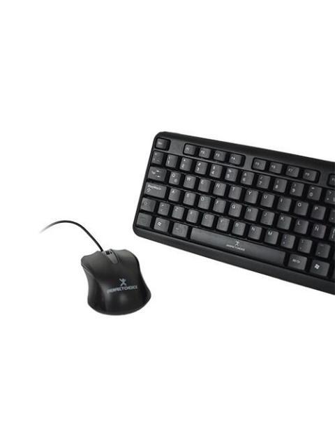 KIT DE TECLADO Y MOUSE PERFECT CHOICE PC-201076 ALAMBRICO USB NEGRO (ESPANOL) - Imagen 4