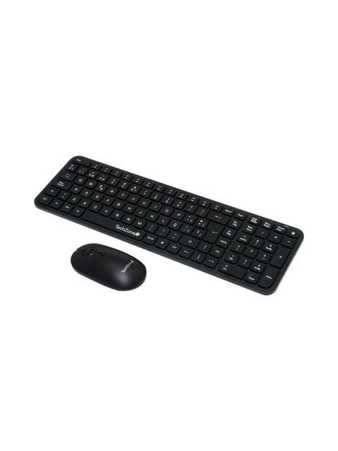KIT DE TECLADO Y MOUSE TECHZONE TZCOMBINA05 INALAMBRICO USB NEGRO (ESPANOL) - Imagen 5