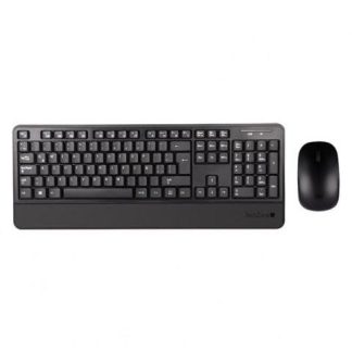 KIT DE TECLADO Y MOUSE TECHZONE TZCOMBINA07 RF INALAMBRICO USB NEGRO (ESPANOL)