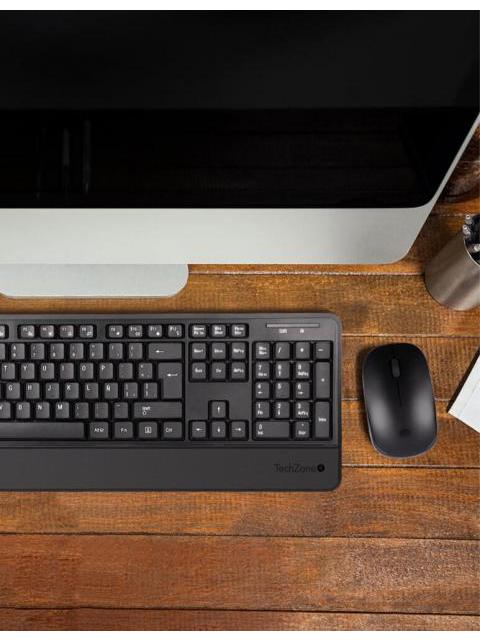 KIT DE TECLADO Y MOUSE TECHZONE TZCOMBINA07 RF INALAMBRICO USB NEGRO (ESPANOL) - Imagen 6
