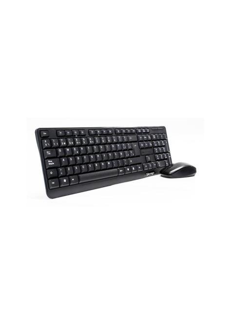 KIT DE TECLADO Y MOUSE VORAGO KM-302 INALAMBRICO USB NEGRO (ESPANOL) - Imagen 2
