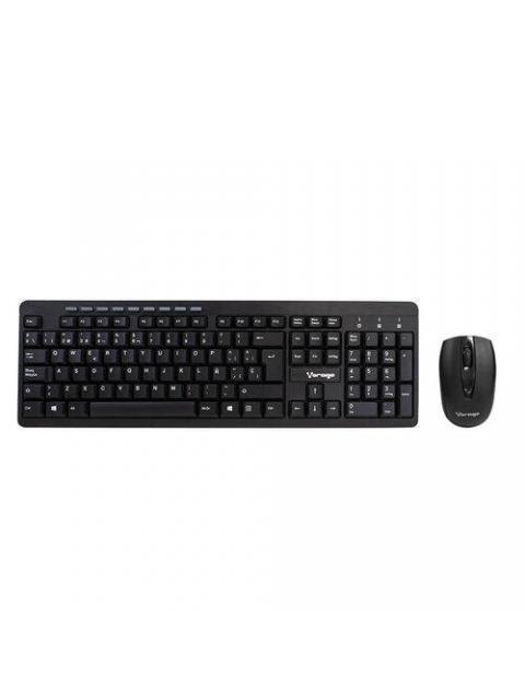 KIT DE TECLADO Y MOUSE VORAGO KM-304 INALAMBRICO USB NEGRO (ESPANOL) - Imagen 3