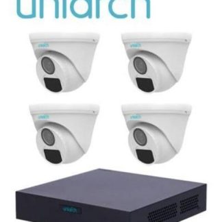 KIT DE VIDEOVIGILANCIA UNIARCH XVR30104F-4-UACT112F28 4 1920 X 1080 PIXELES