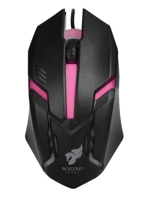 KIT GAMER DE TECLADO MOUSE DIADEMA Y MOUSEPAD NECNON NGC-PEGASUS ALAMBRICO USB ROJO-NEGRO (INGLES) - Imagen 4