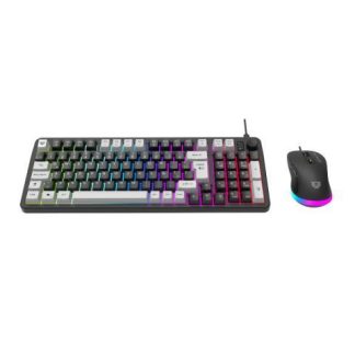 KIT GAMER DE TECLADO Y MOUSE BALAM RUSH SQUAD CONQUEST KG515 ALAMBRICO USB NEGRO ESPANOL