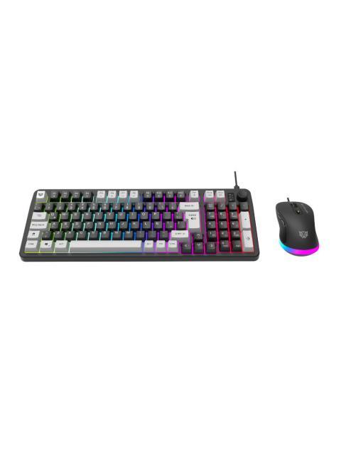 KIT GAMER DE TECLADO Y MOUSE BALAM RUSH SQUAD CONQUEST KG515 ALAMBRICO USB NEGRO ESPANOL