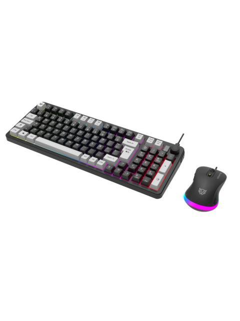 KIT GAMER DE TECLADO Y MOUSE BALAM RUSH SQUAD CONQUEST KG515 ALAMBRICO USB NEGRO ESPANOL - Imagen 4