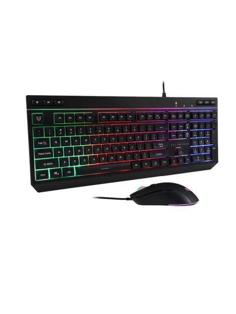KIT GAMER DE TECLADO Y MOUSE BALAM RUSH SQUAD MASTER PLUS KTM555 ALAMBRICO USB NEGRO (ESPANOL)