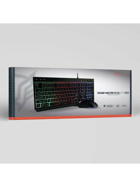 KIT GAMER DE TECLADO Y MOUSE BALAM RUSH SQUAD MASTER PLUS KTM555 ALAMBRICO USB NEGRO (ESPANOL) - Imagen 6