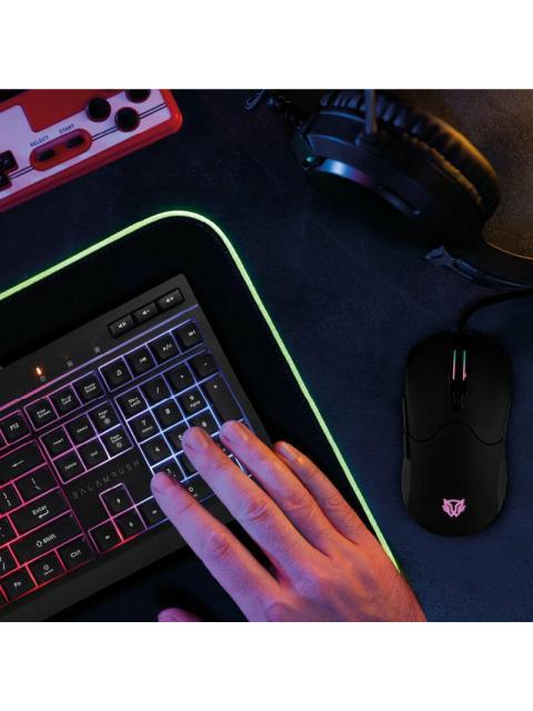 KIT GAMER DE TECLADO Y MOUSE BALAM RUSH SQUAD MASTER PLUS KTM555 ALAMBRICO USB NEGRO (ESPANOL) - Imagen 7