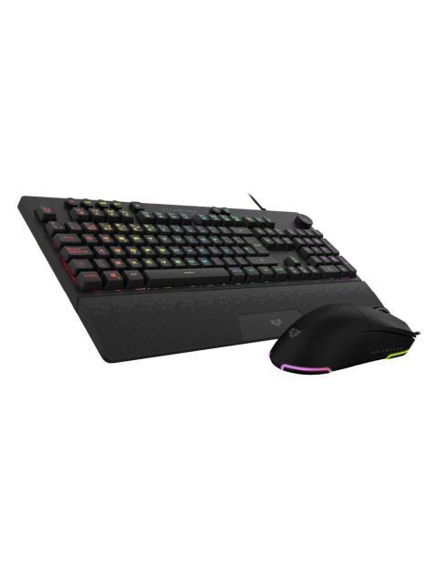 KIT GAMER DE TECLADO Y MOUSE BALAM RUSH SQUAD MASTER PRO KTM777 ALAMBRICO USB NEGRO (ESPANOL)