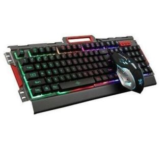 KIT GAMER DE TECLADO Y MOUSE BROBOTIX 188533-2 ALAMBRICO USB NEGRO (ESPANOL)