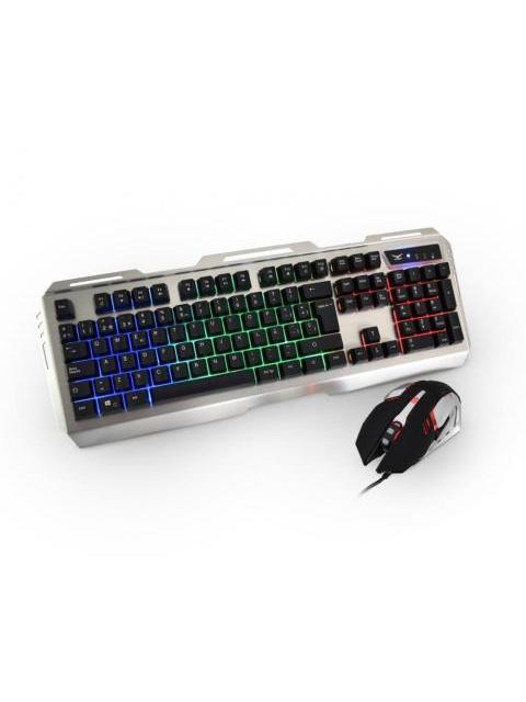 KIT GAMER DE TECLADO Y MOUSE NACEB NA-0911 ALAMBRICO USB GRIS (ESPANOL) - Imagen 3