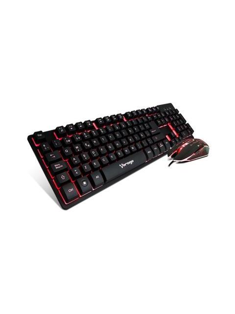 KIT GAMER DE TECLADO Y MOUSE VORAGO KM-500 ALAMBRICO USB NEGRO (ESPANOL) - Imagen 2