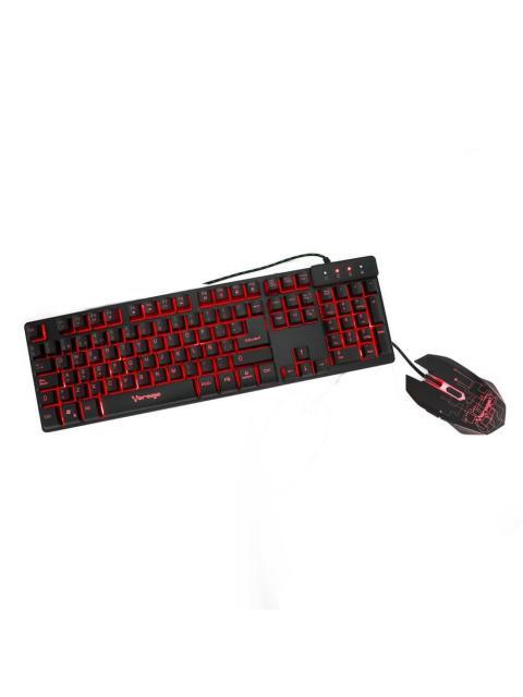 KIT GAMER DE TECLADO Y MOUSE VORAGO KM-500 ALAMBRICO USB NEGRO (ESPANOL) - Imagen 3