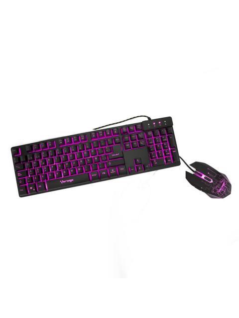 KIT GAMER DE TECLADO Y MOUSE VORAGO KM-500 ALAMBRICO USB NEGRO (ESPANOL) - Imagen 5