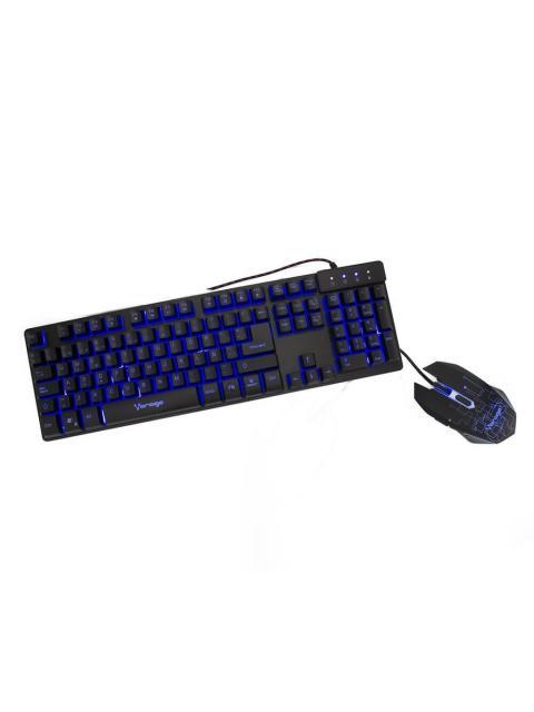 KIT GAMER DE TECLADO Y MOUSE VORAGO KM-500 ALAMBRICO USB NEGRO (ESPANOL) - Imagen 4