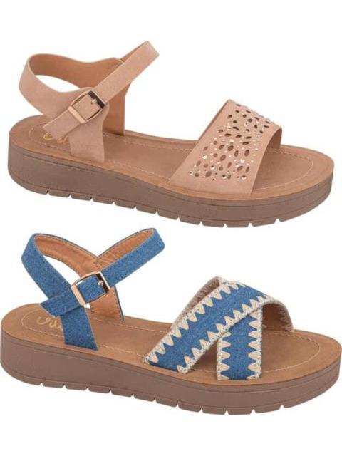KIT SANDALIAS PLANAS MULTICOLOR VI LINE - Imagen 2