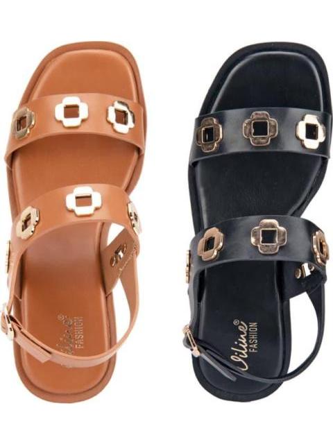KIT SANDALIAS PLATAFORMA MULTICOLOR VI LINE FASHION - Imagen 3