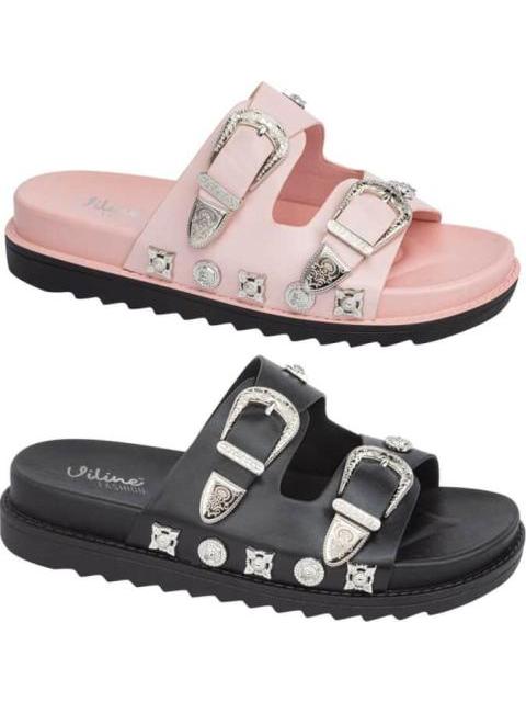 KIT SANDALIAS PLANAS MULTICOLOR VI LINE FASHION - Imagen 2