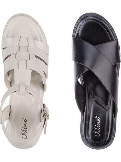 KIT SANDALIAS PLANAS MULTICOLOR VI LINE - Imagen 3