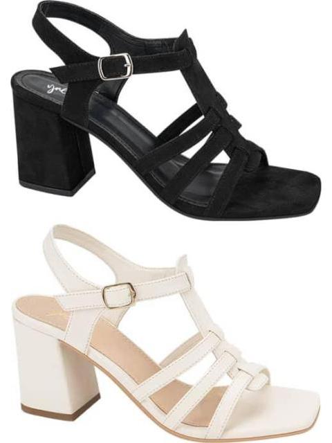 KIT SANDALIAS TACON ANCHO MULTICOLOR YAELI - Imagen 2