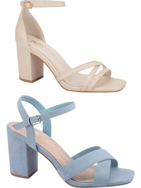 KIT SANDALIAS TACON ANCHO MULTICOLOR YAELI - Imagen 3