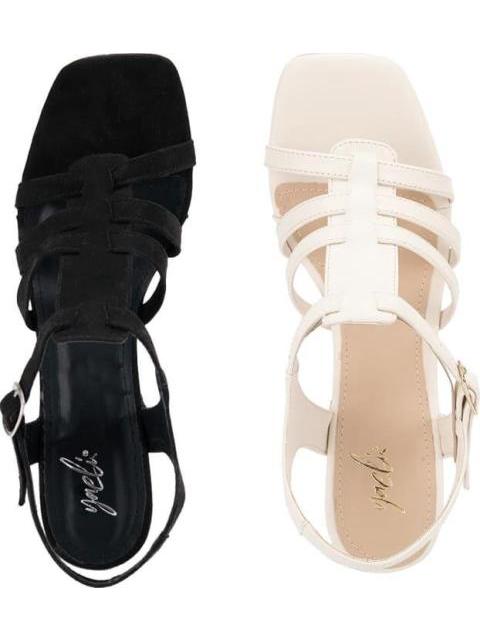 KIT SANDALIAS TACON ANCHO MULTICOLOR YAELI - Imagen 3