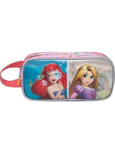 LAPICERA DOBLE COMPARTIMENTO MULTICOLOR PRINCESAS