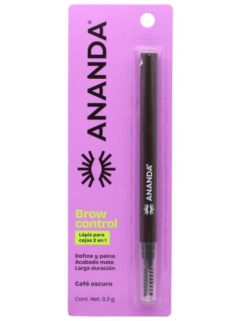 LAPIZ PARA CEJAS 2 EN 1 CAFE OSCURO 0.3 G ANANDA