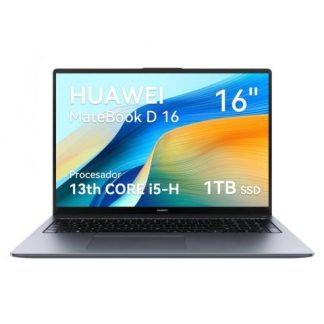 LAPTOP HUAWEI MATEBOOK D16 16 1920X1200 INTEL CORE I5-13420H 16GB 1TB SSD SIN SISTEMA OPERATIVO INSTALADO ESPANOL