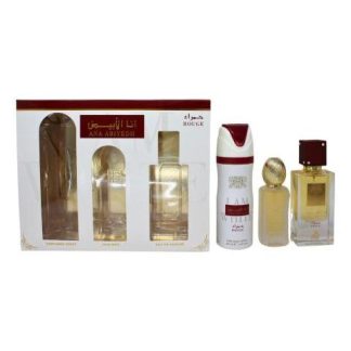 LATTAFA ANA ABIYEDH ROUGE SET DE 3 PZ CON BODY MIST UNISEX