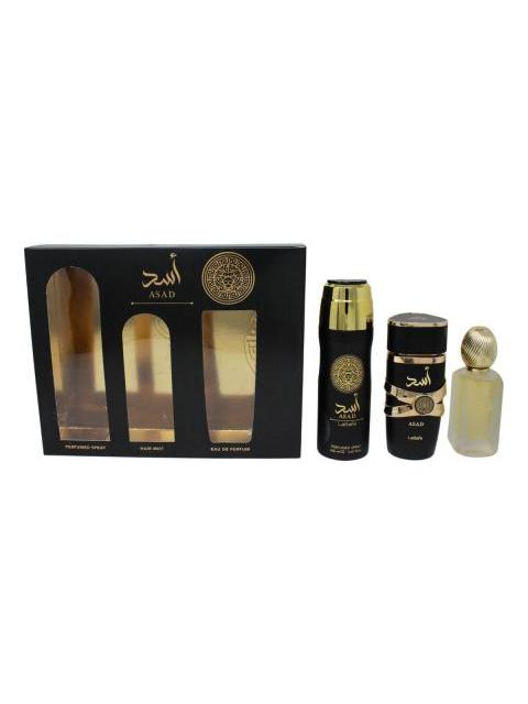 LATTAFA ASAD SET DE 3 PZ CON BODY MIST PARA HOMBRE