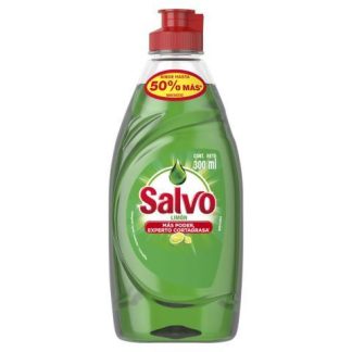 LAVATRASTES SALVO LIQUIDO LIMON BOTELLA 300 ML