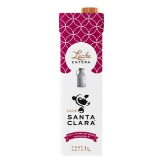 LECHE ENTERA SANTA CLARA 1 LITRO