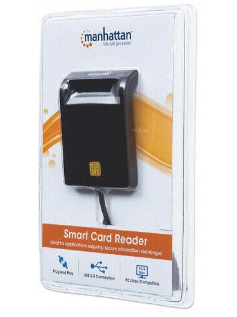 MANHATTAN LECTOR DE TARJETAS INTELIGENTES 102049 USB 2.0 NEGRO - Imagen 5