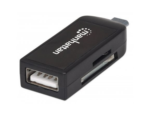 MANHATTAN ADAPTADOR MICRO USB CON LECTOR DE TARJETAS OTG IMPORT LINK 24 EN 1 USB 2.0 - Imagen 4