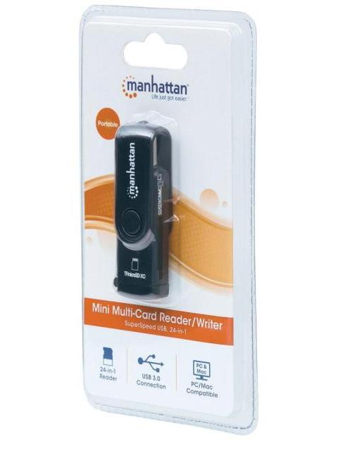 MANHATTAN LECTOR DE MEMORIA USB 3.0 5000 MBIT-S NEGRO - Imagen 7