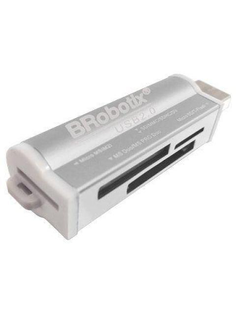 LECTOR USB BROBOTIX 180420P PLATA USB 2.0 - Imagen 4