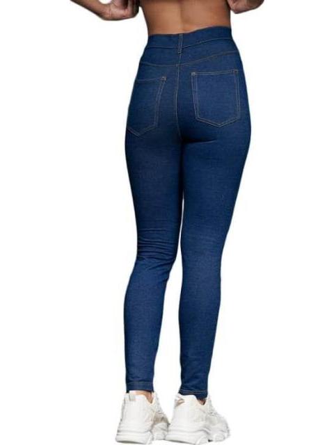 LEGGINGS CINTURA ALTA AZUL INDIGO HOLLY LAND - Imagen 4